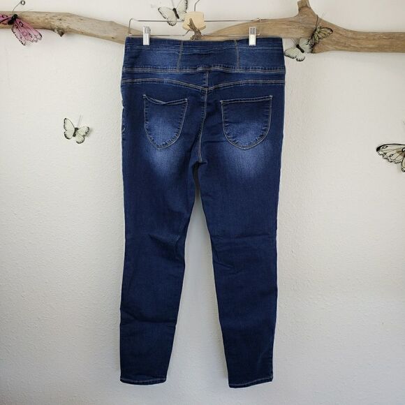 Bisou bisou high waisted skinny Jean's side zip - Picture 2 of 8